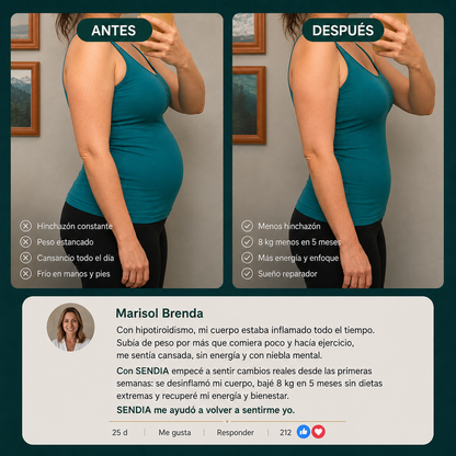 Sendia — Complemento de selenio + 8 aminoácidos esenciales para tiroides